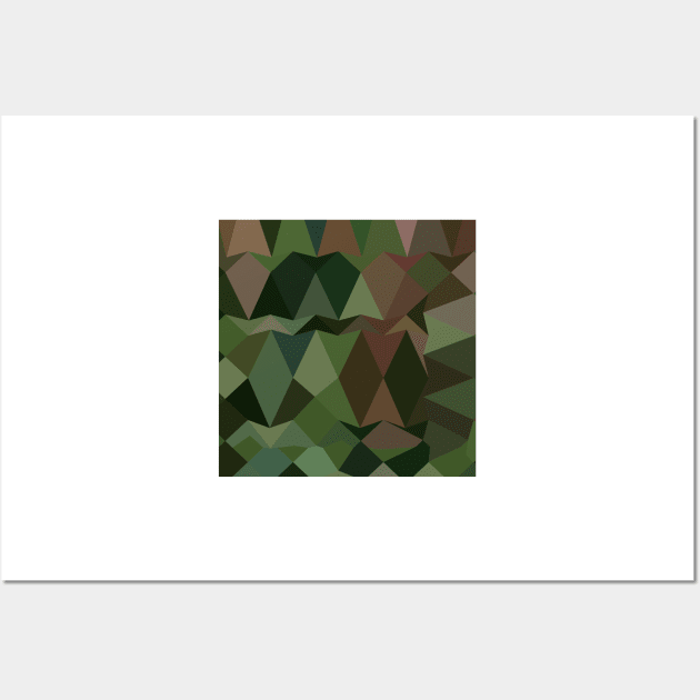 Castleton Green Abstract Low Polygon Background Wall Art by retrovectors